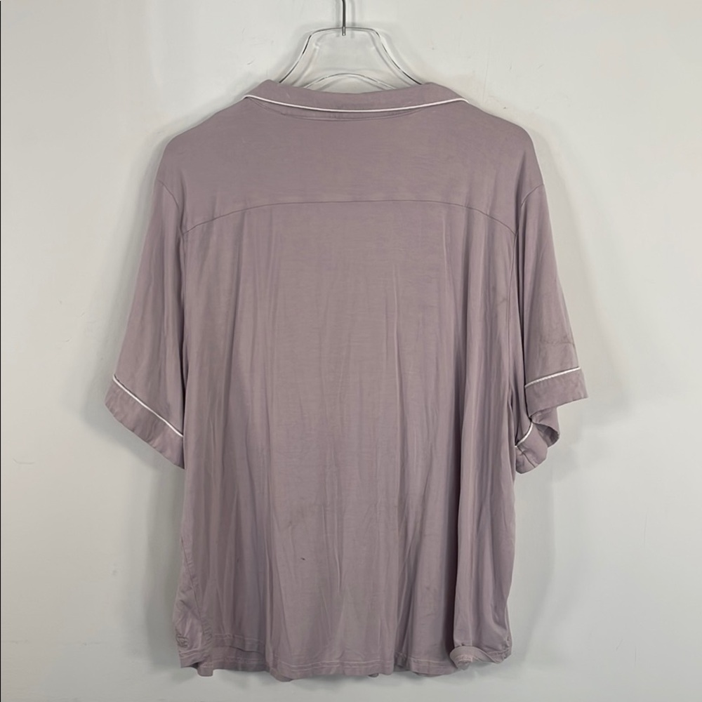 Cozy Earth Women's Lavender Stretch Short Sleeve Bamboo Pajama Top Sz XXXL - Picture 7 of 7